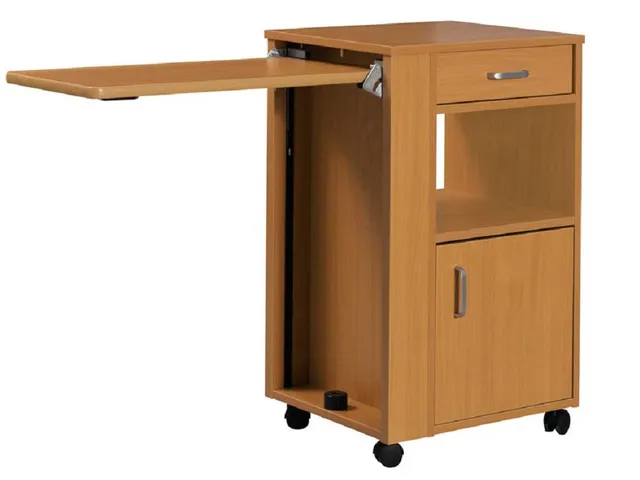gima-27677-comodino-in-legno-con-vassoio-estraibile-50x33xh85-cm-con-cassetto-e- image 1