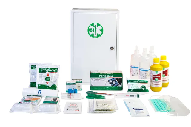 gima-34199-kit-pronto-soccorso-allegato-1-in-valigetta-di-metallo-completo-di-ce image 1