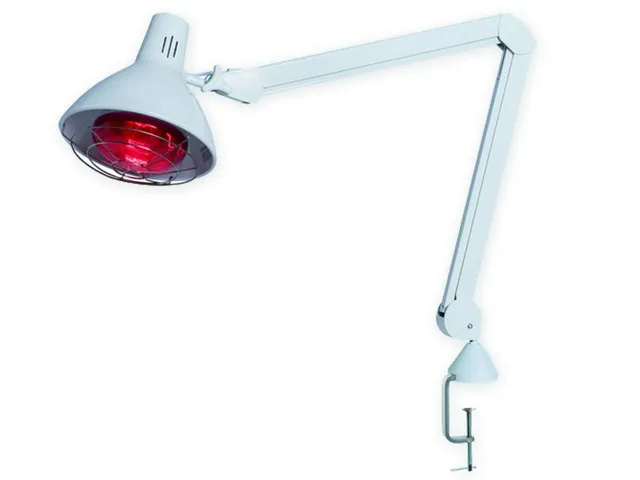 gima-lampada-terapia-infrarossi-da-tavolo-con-morsetto-250-w-21-cm-braccio-artic image 1
