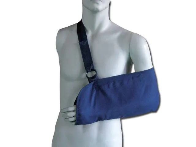 gima-reggibraccio-universale-in-polipropilene-azzurro-regolabile-per-braccio-des image 1