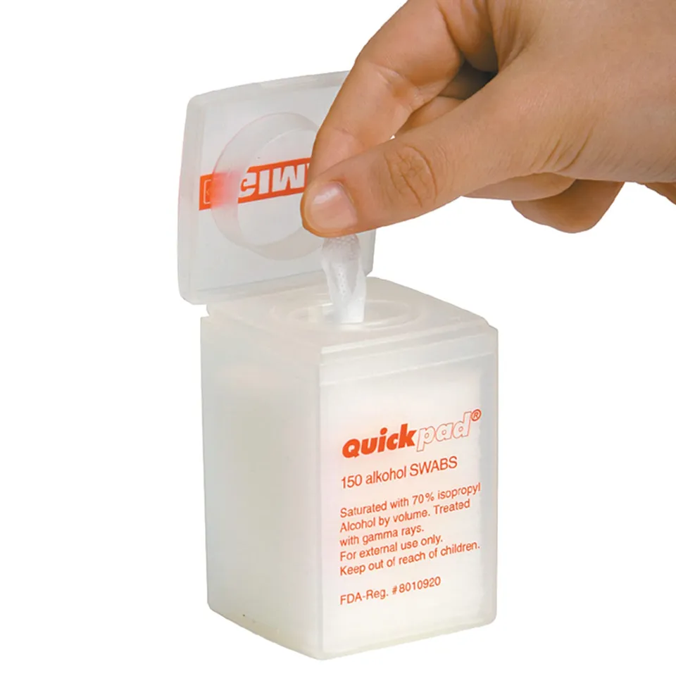gima-36601-dispenser-fazzolettini-disinfettanti-in-alcol-isopropilico-70-150-pez image 1