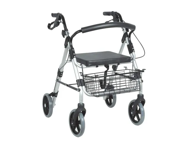 gima-deambulatore-pieghevole-per-anziani-e-adulti-in-alluminio-con-seduta-cestel image 1
