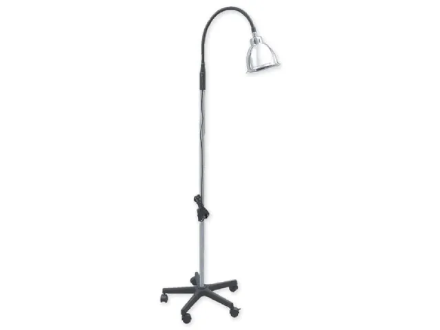gima-27990-lampada-da-esame-con-braccio-flessibile-base-a-5-raggi-con-rotelle image 1