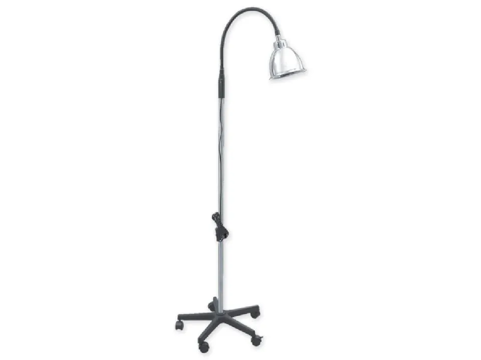 gima-27990-lampada-da-esame-con-braccio-flessibile-base-a-5-raggi-con-rotelle image 1