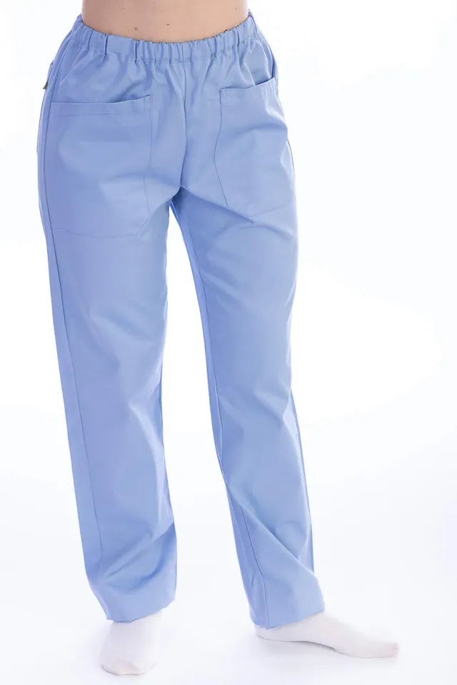gima-21513-pantalone-da-divisa-ospedaliera-unisex-azzurro-cotone-poliestere-tagl image 1
