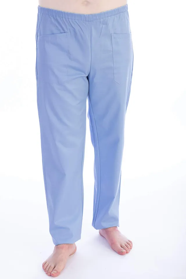 gima-21514-pantalone-da-divisa-ospedaliera-unisex-azzurro-cotone-poliestere-tagl image 1