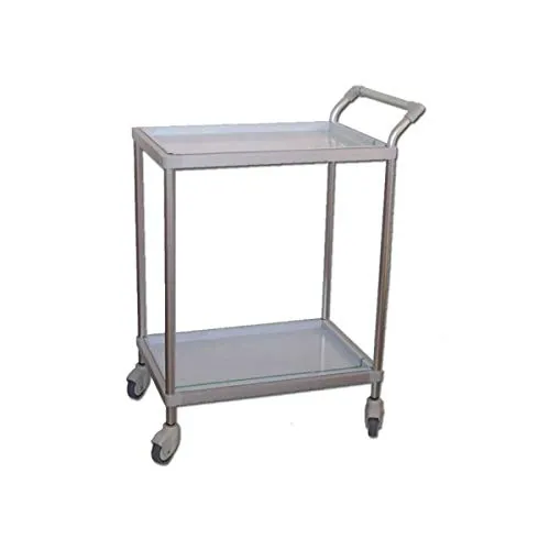gima-carrello-medicazione-deluxe-a-2-ripiani-65x45x80-cm-in-lega-anodizzata-con- image 1