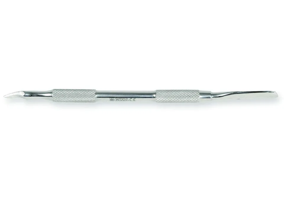 gima-39746-scalpellino-per-unghie-a-doppia-punta-in-acciaio-inossidabile-14-5-cm image 1