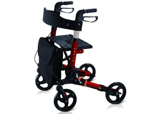 gima-deambulatore-compact-pieghevole-in-alluminio-con-sedile-schienale-portabast image 1