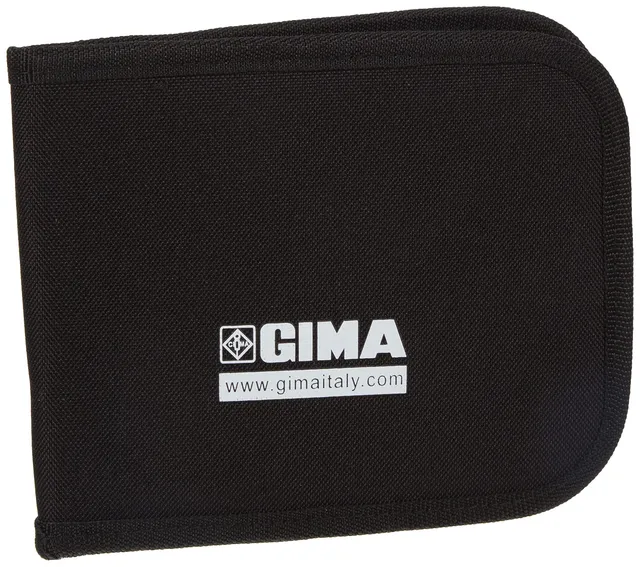 gima-25745-mini-portafiale-in-cordura-con-chiusura-zip-nero-18-x-14-x-2-cm image 1
