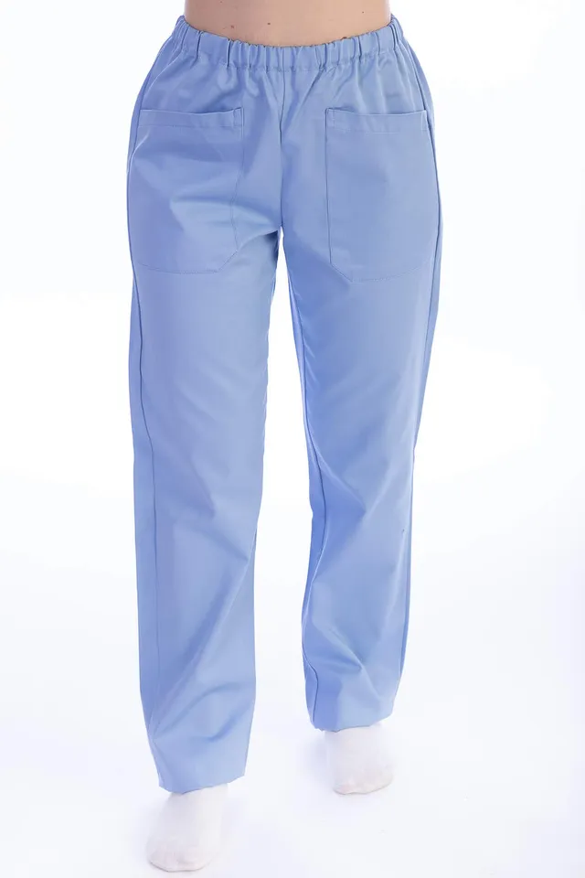 gima-21511-pantalone-da-divisa-ospedaliera-unisex-azzurro-cotone-poliestere-tagl image 1
