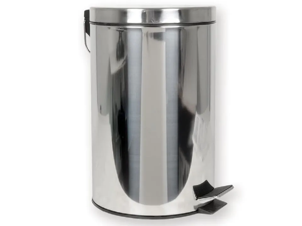 gima-27986-contenitore-rifiuti-12-l-in-acciaio-inox-aisi-430-con-pedale image 1