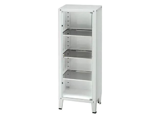 gima-27898-vetrina-value-ad-un-anta-in-vetro-temperato-armadio-medico-compatto-5 image 1