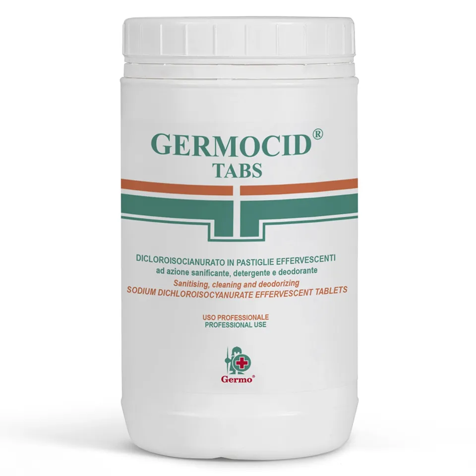 germo-germocid-tabs-pastiglie-a-base-di-cloro-detergente-deodorante-sbiancante-b image 1