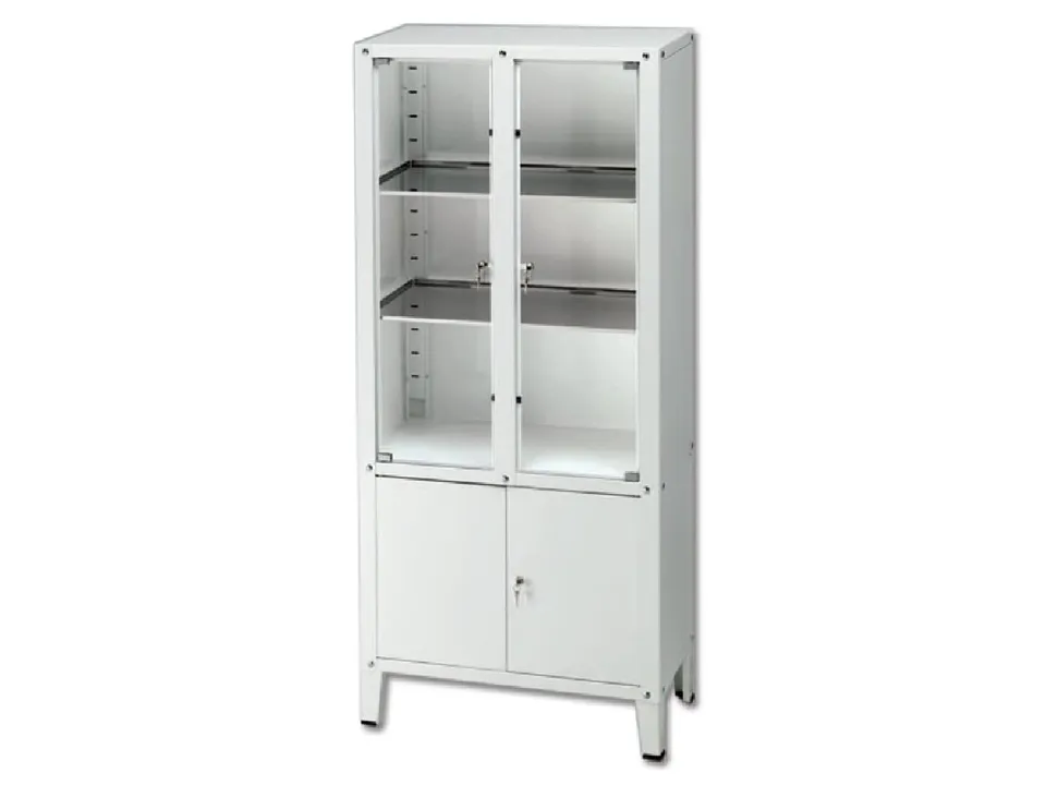 gima-27900-vetrina-value-a-4-ante-incernierate-in-vetro-temperato-armadio-medico image 1