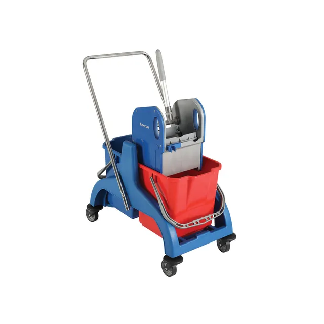 gima-45950-carrello-per-pulizie-basic-con-doppio-secchio-25-l-e-strizzatore-inte image 1
