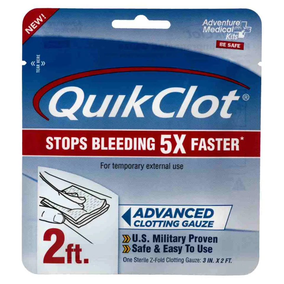 adventure-medical-kits-quikclot-garza-emostatica-3-x-2-garza-coagulante-avanzata image 1