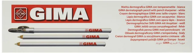 gima-matite-dermografiche-bianche-per-marcatura-della-pelle-confezione-da-6-con- image 1