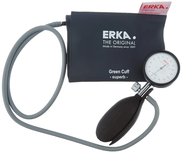 gima-32691-sfigmomanometro-aneroide-kobold-nero-con-bracciale-grigio-manometro-d image 1