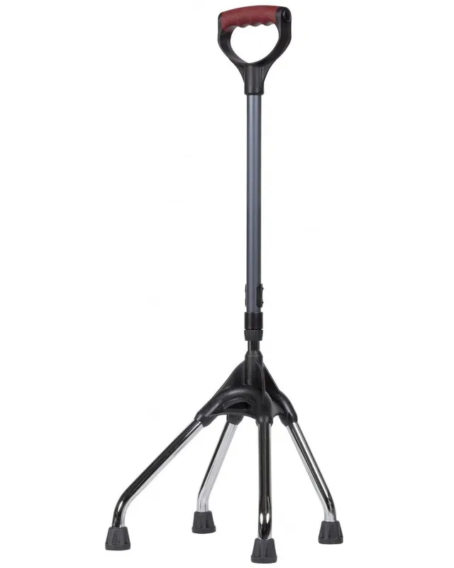 gima-bastone-tetrapode-lega-leggera-e-acciaio-altezza-regolabile-78-90-cm-impugn image 1