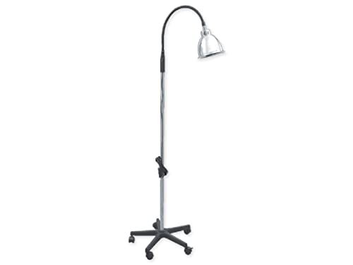 gima-27990-lampada-da-esame-con-braccio-flessibile-base-a-5-raggi-con-rotelle image 2