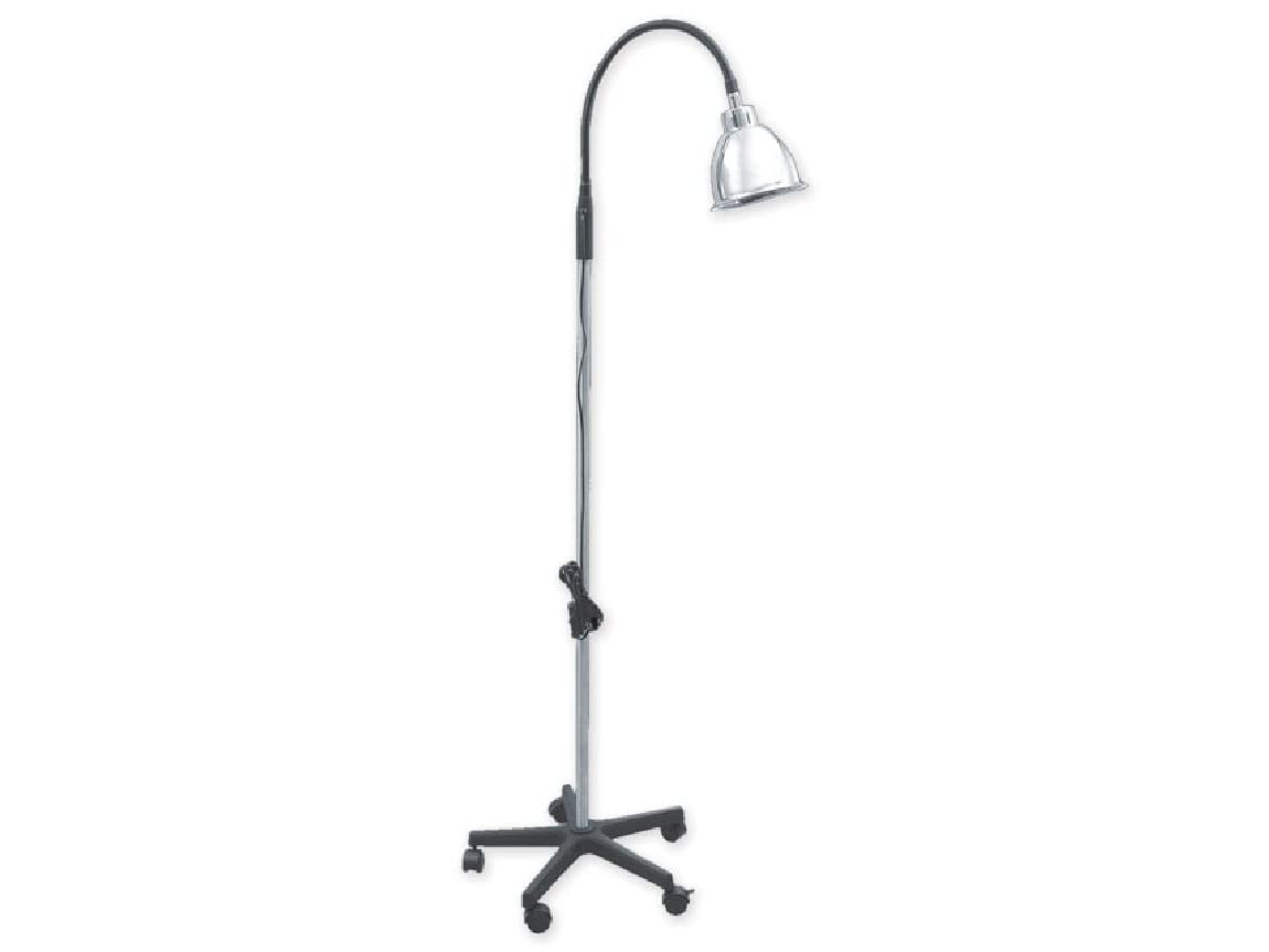 gima-27990-lampada-da-esame-con-braccio-flessibile-base-a-5-raggi-con-rotelle image 1