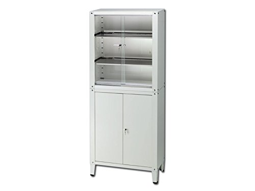 gima-27900-vetrina-value-a-4-ante-incernierate-in-vetro-temperato-armadio-medico image 3