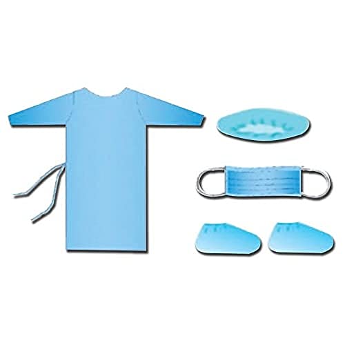 gima-26019-kit-vestizione-visitatore-monouso-kimono-cuffia-mascherina-e-coprisca image 2