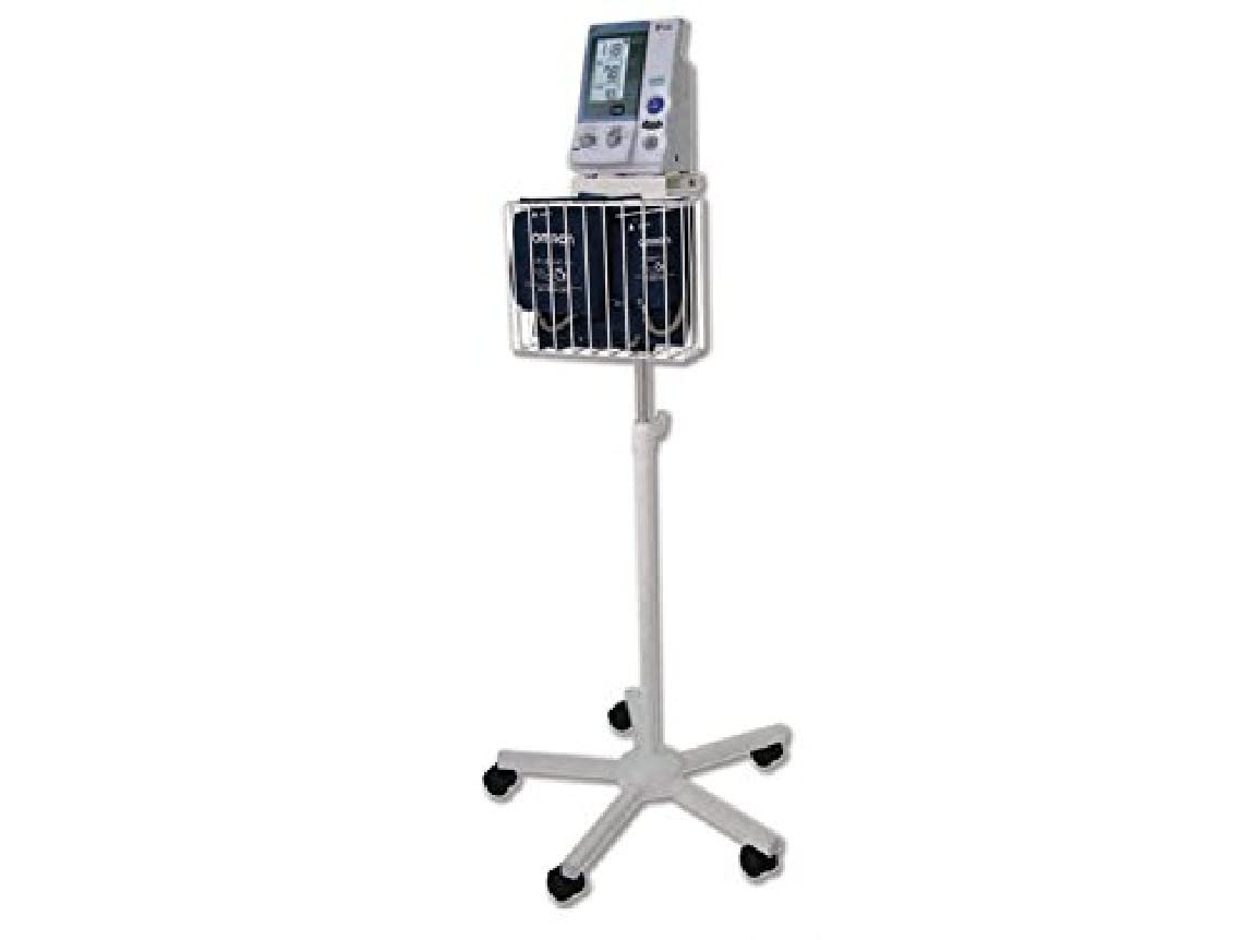 gima-32939-carrello-professionale-per-sfigmomanometro-omron-hem-907-uso-ospedali image 1
