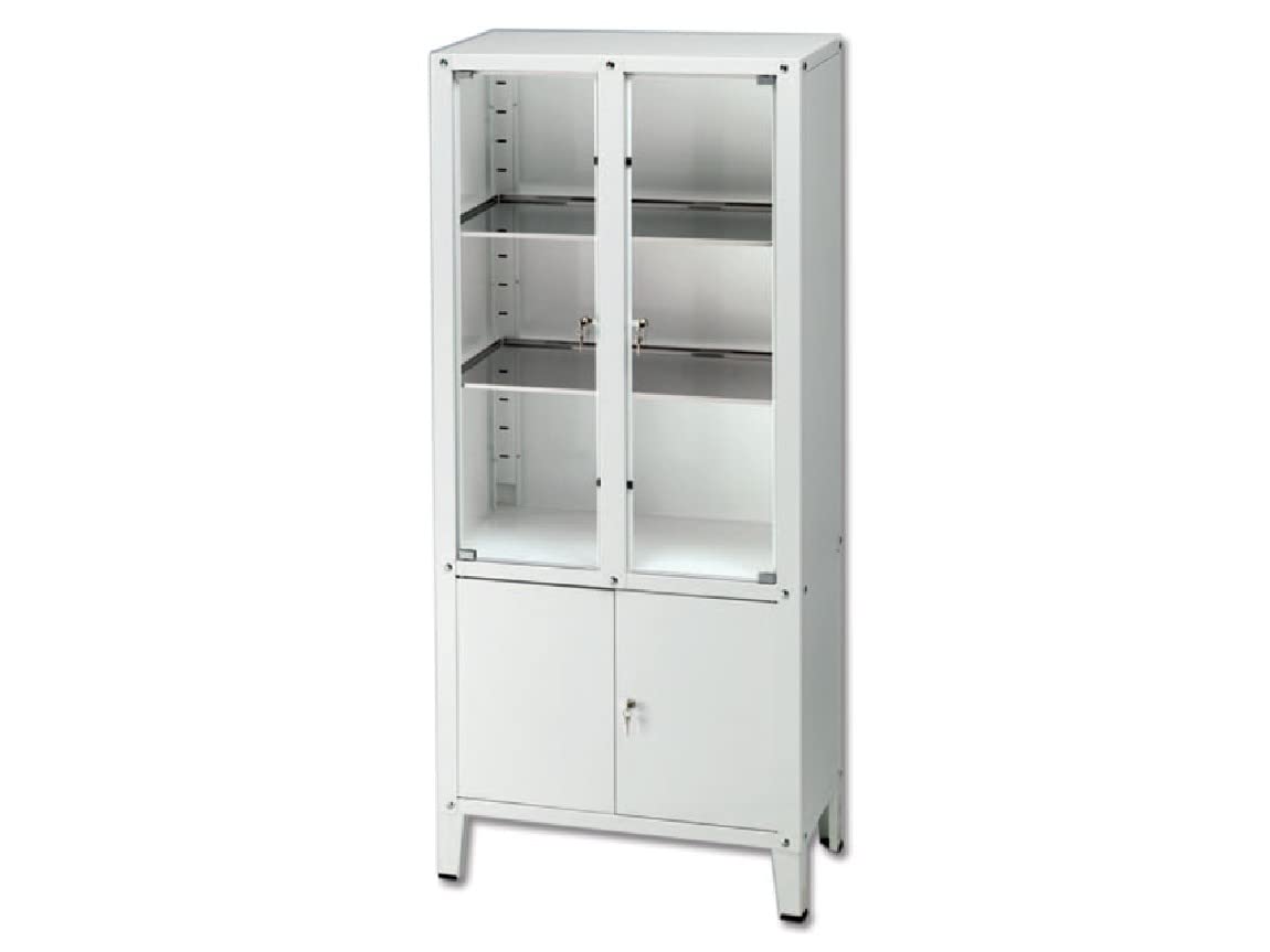 gima-27900-vetrina-value-a-4-ante-incernierate-in-vetro-temperato-armadio-medico image 1