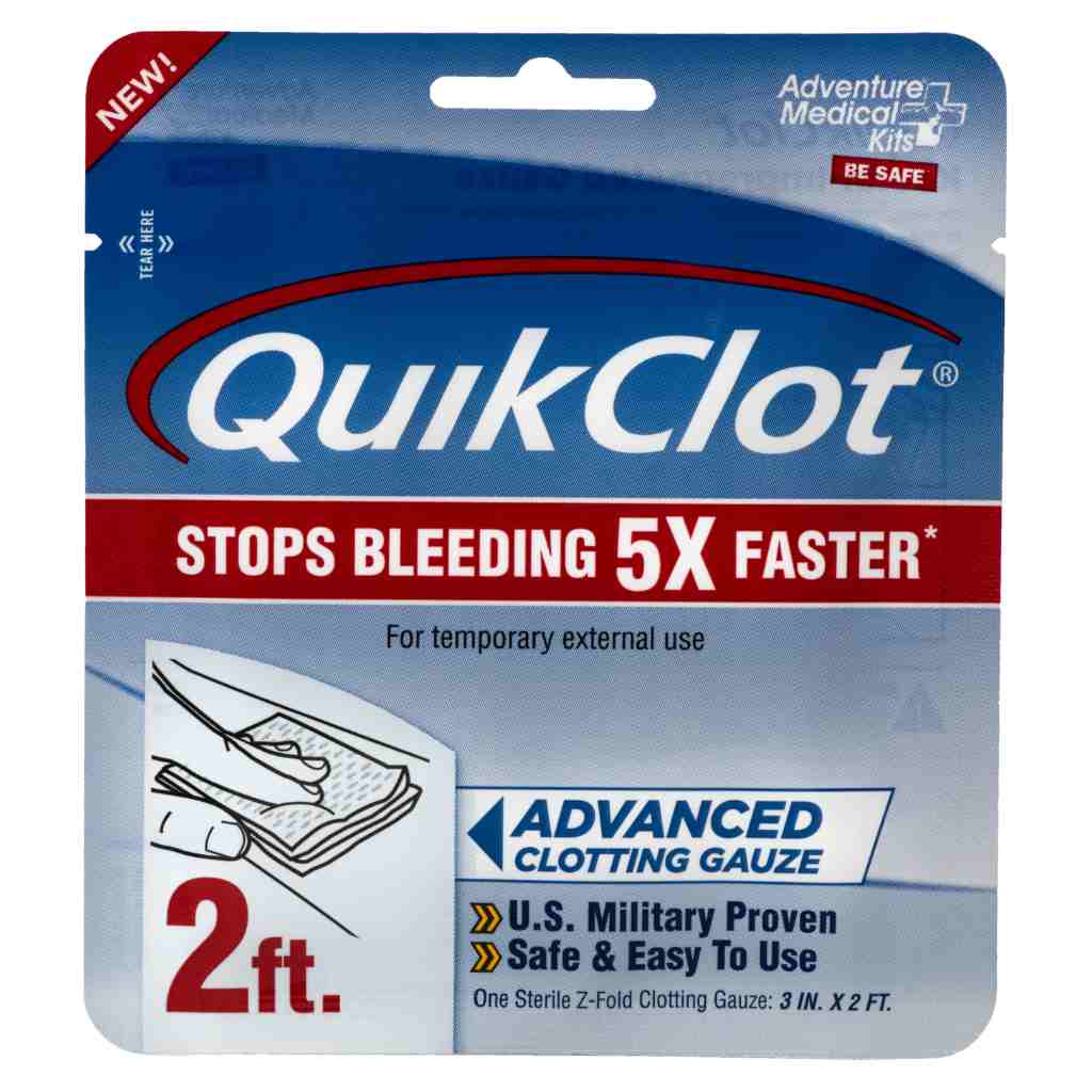 adventure-medical-kits-quikclot-garza-emostatica-3-x-2-garza-coagulante-avanzata image 1