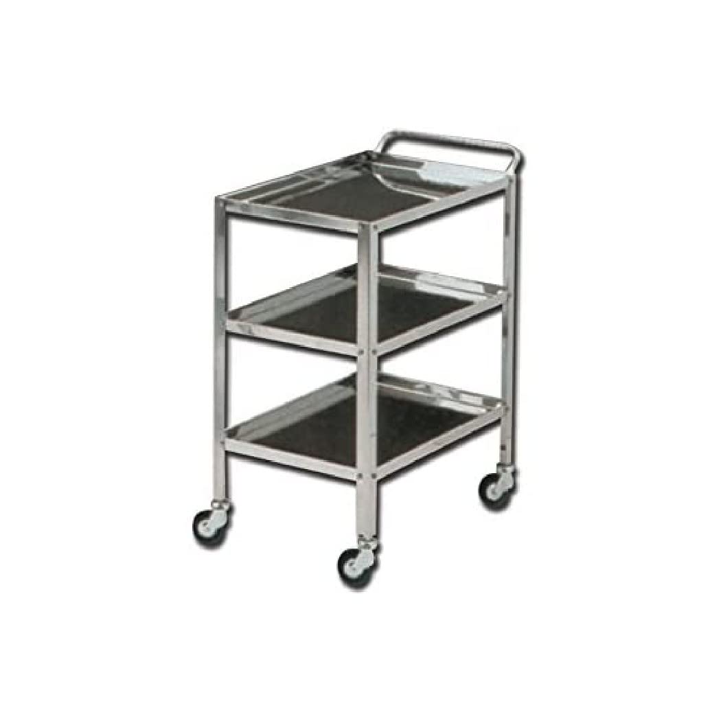 gima-27431-carrello-ter-a-3-ripiani-con-vassoio-inox-68-x-46-cm-e-altezza-regola image 1