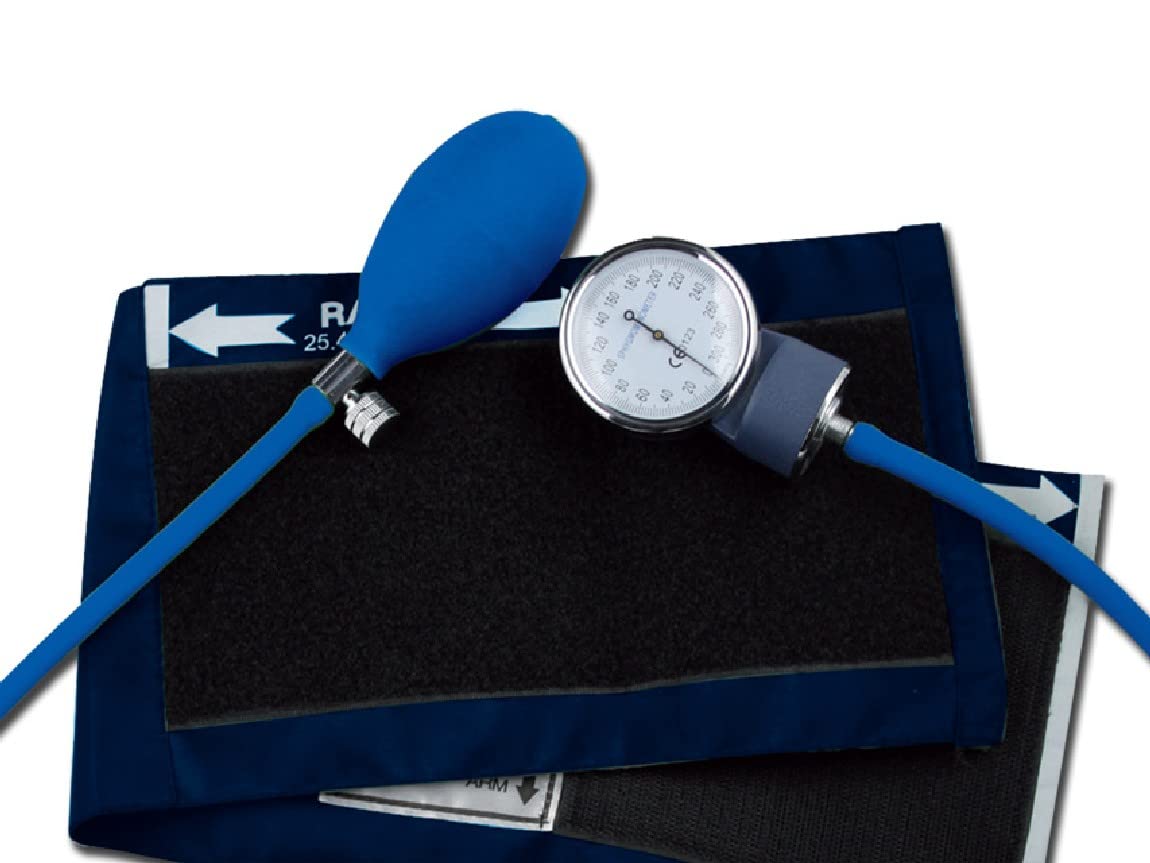gima-yton-classico-sfigmomanometro-aneroide-bracciale-nylon-con-velcro-blu-pera- image 1