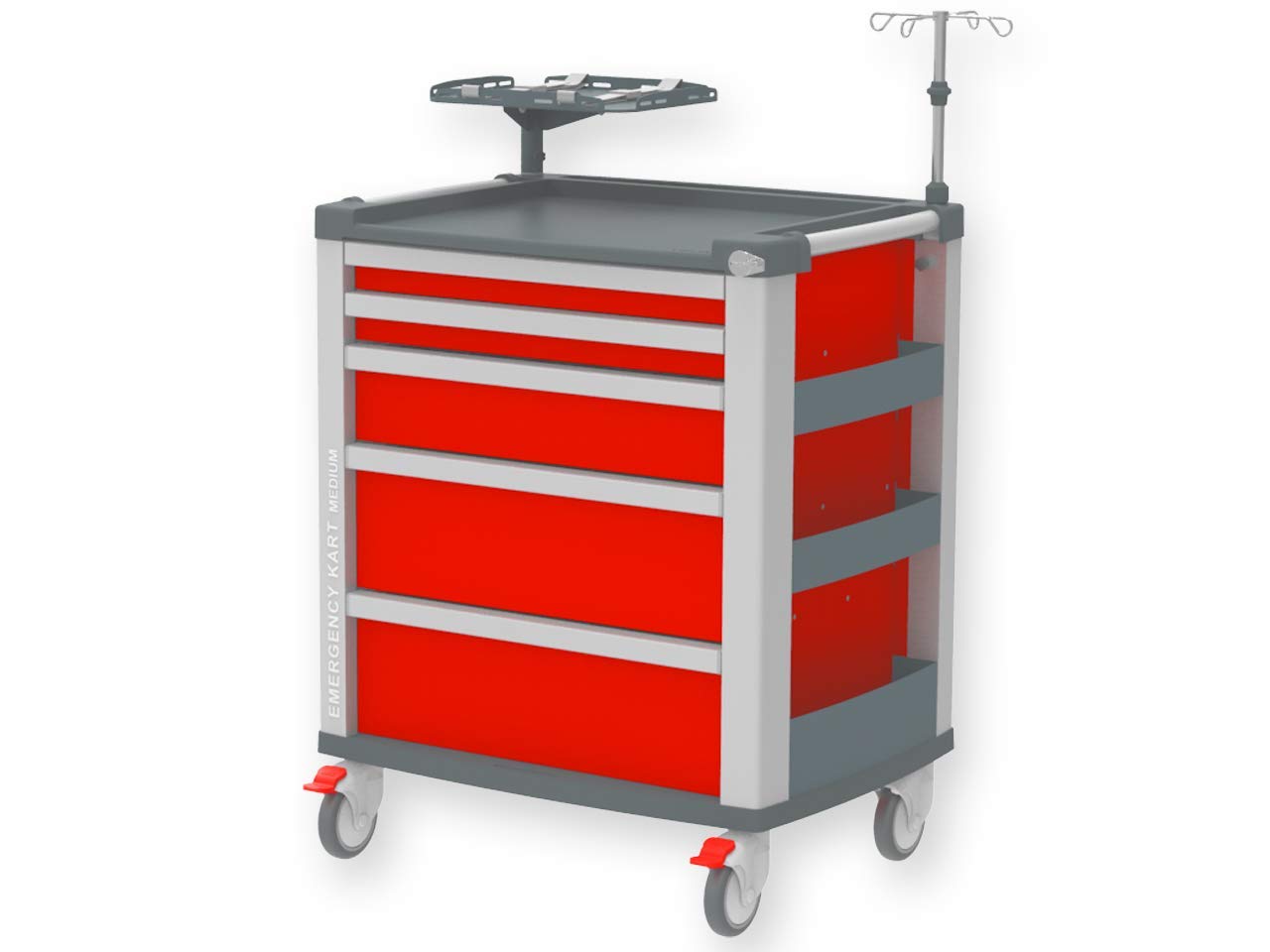 gima-compact-medium-carrello-emergenza-in-alluminio-5-cassetti-rosso-804x616xh97 image 2