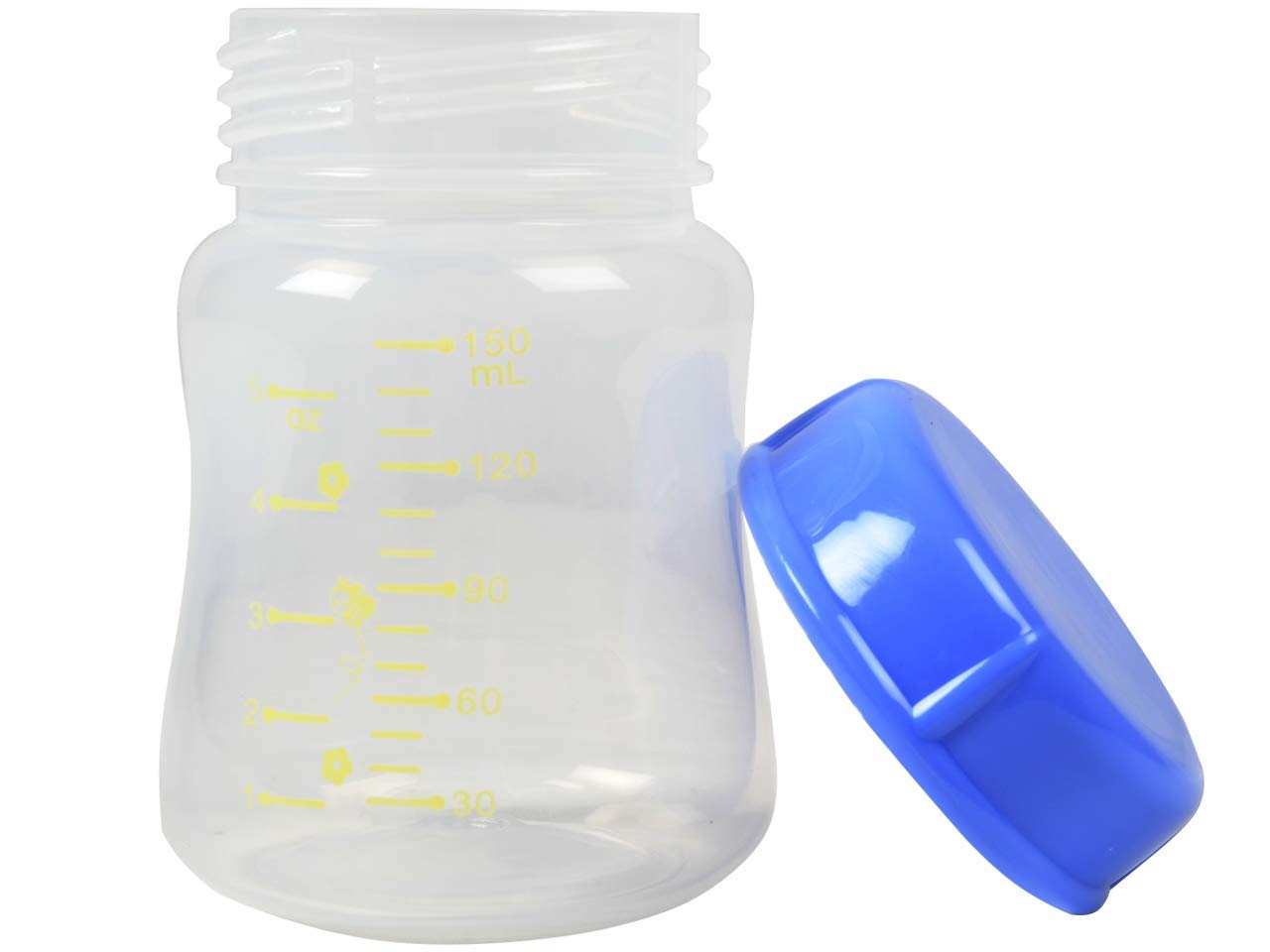 gima-set-3-bottiglie-latte-materno-150-ml-con-coperchio-ricambio-per-tiralatte-e image 2
