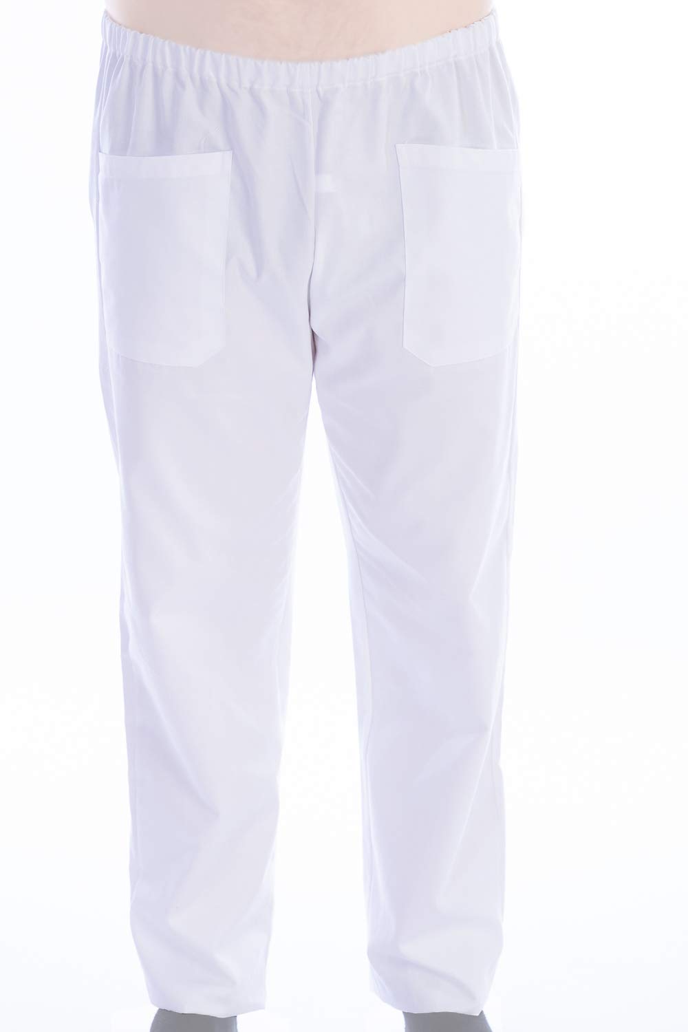 gima-pantalone-da-divisa-ospedaliera-unisex-bianco-in-cotone-e-poliestere-elasti image 3