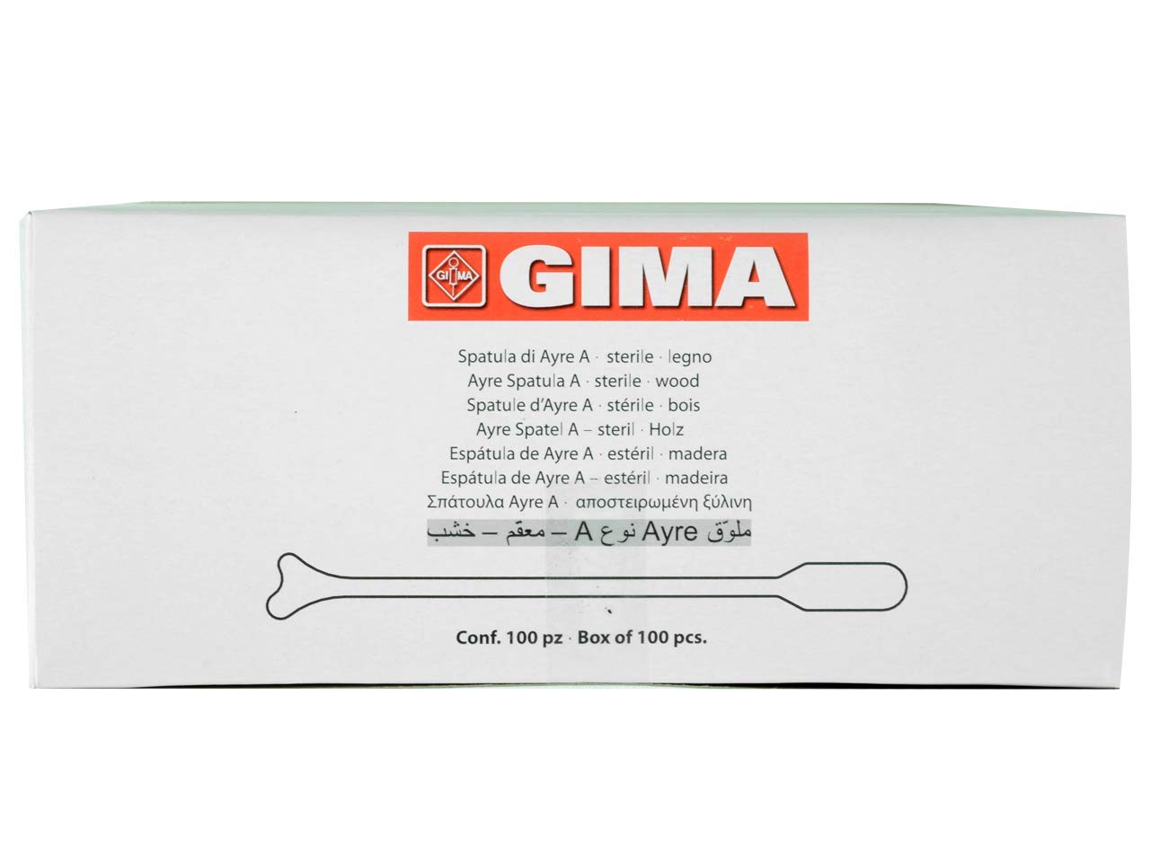 gima-29745-spatola-di-ayre-in-legno-tipo-a-sterile-100-pezzi-monouso image 1