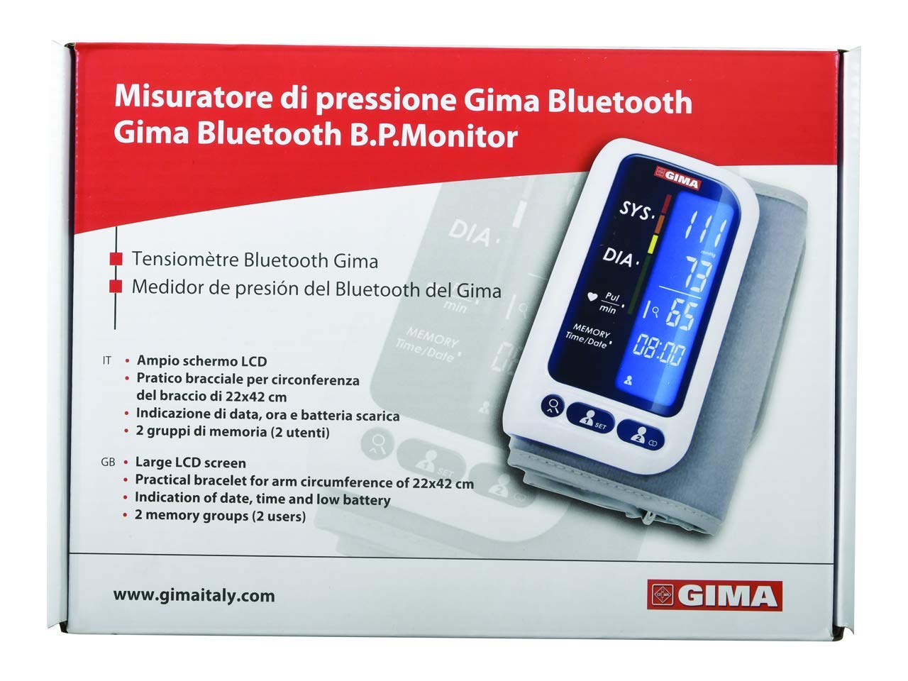 gima-p10-misuratore-di-pressione-da-braccio-bluetooth-tubeless-super-sottile-con image 4