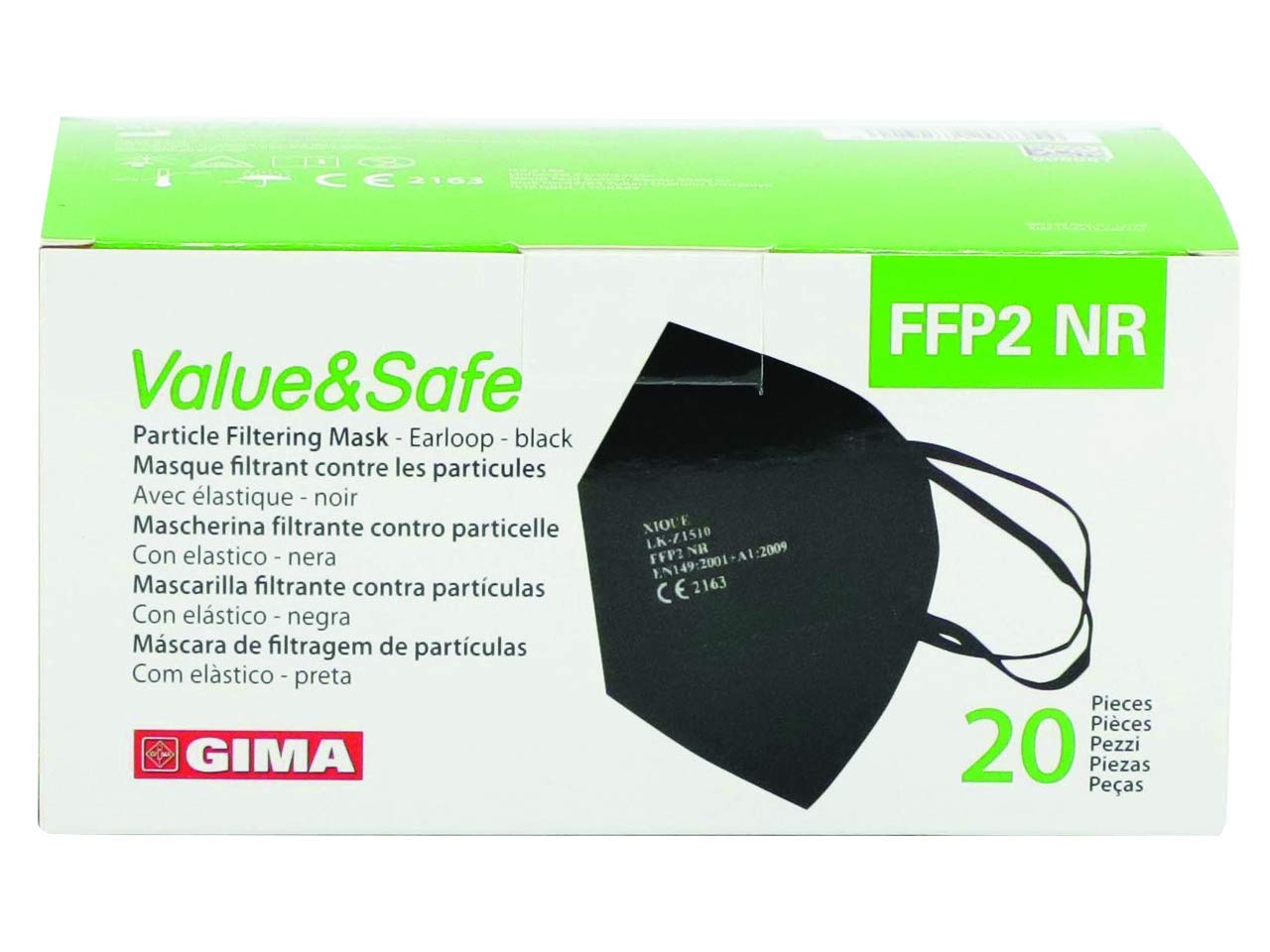 gima-value-safe-mascherina-filtrante-ffp2-certificata-dpi-classe-iii-5-strati-bi image 2