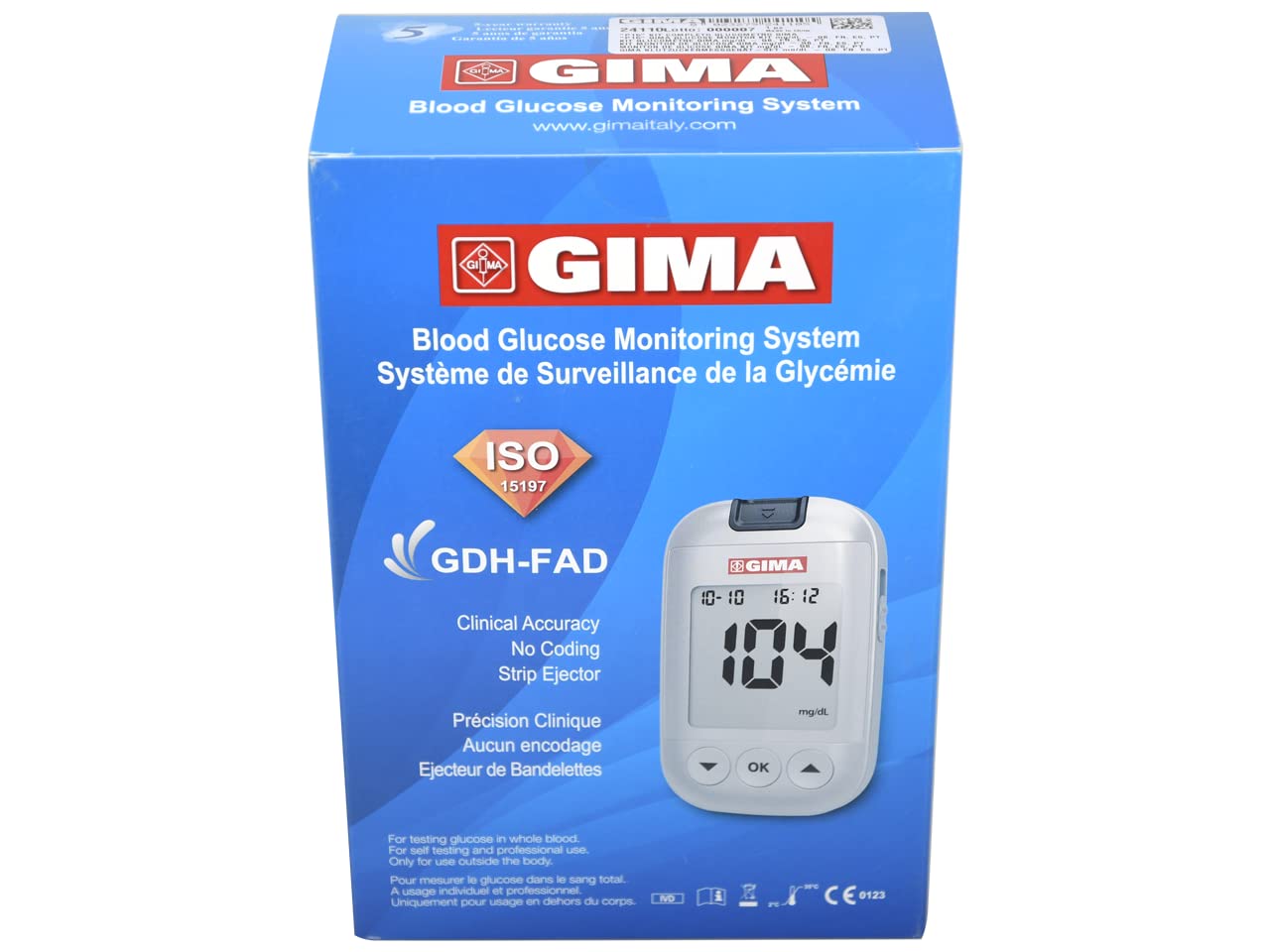 gima-24108-glucometro-mg-dl-per-controllo-e-monitoraggio-del-glucosio-nel-sangue image 7