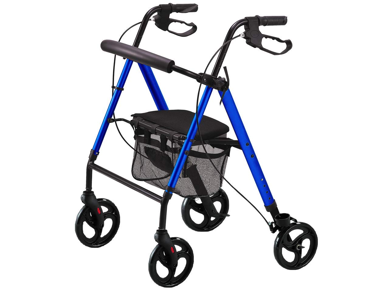 gima-deambulatore-pieghevole-blu-alluminio-leggero-con-sedile-schienale-imbottit image 1