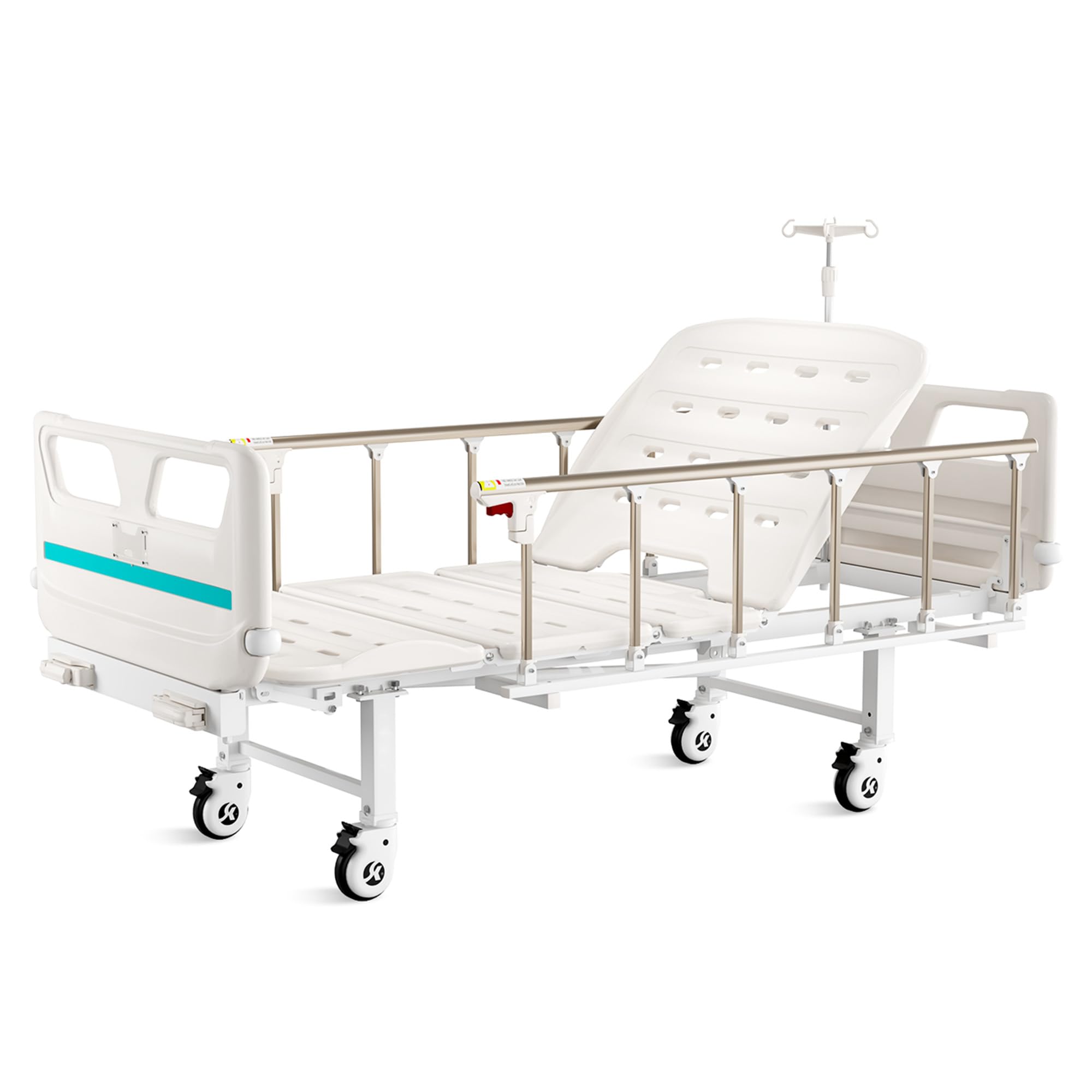 gima-44740-letto-ospedaliero-manuale-a-3-sezioni-con-altezza-variabile-2-manovel image 2