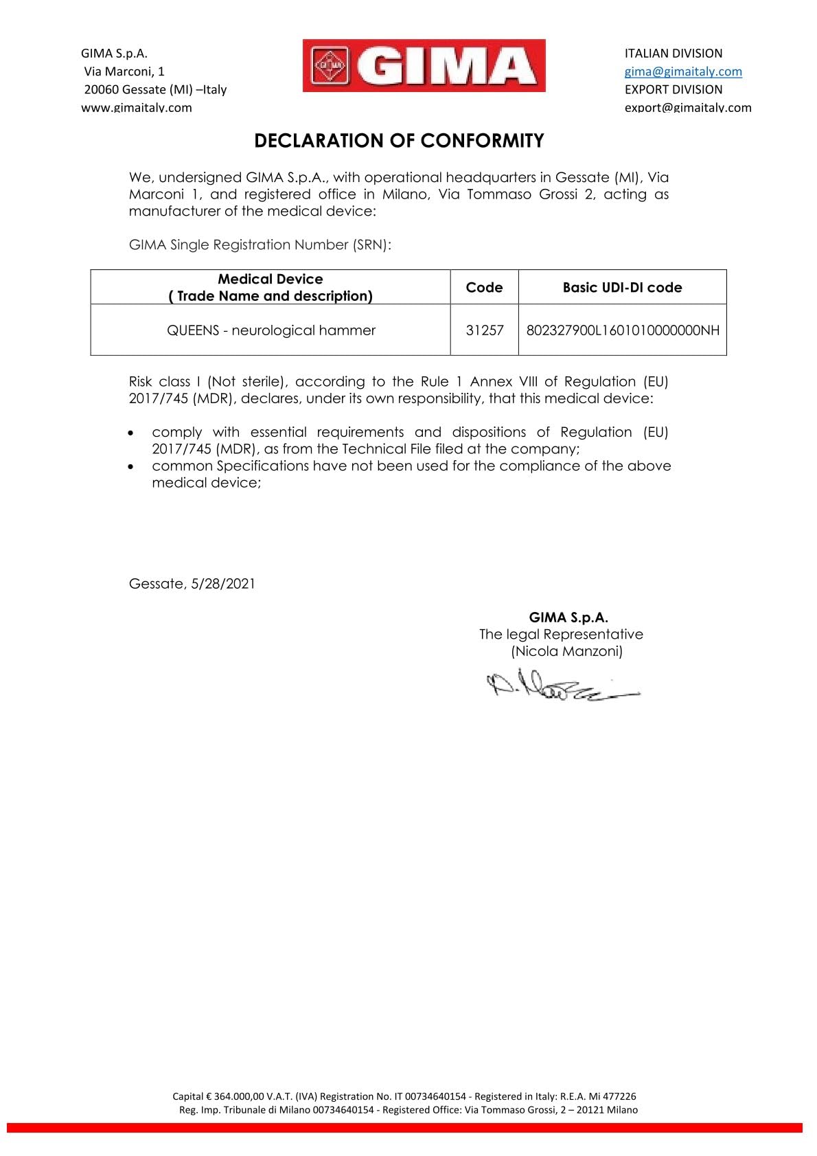 gima-31257-martelletto-neurologico-queens-argento-professionale image 6