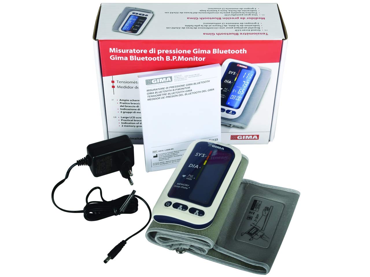 gima-p10-misuratore-di-pressione-da-braccio-bluetooth-tubeless-super-sottile-con image 3