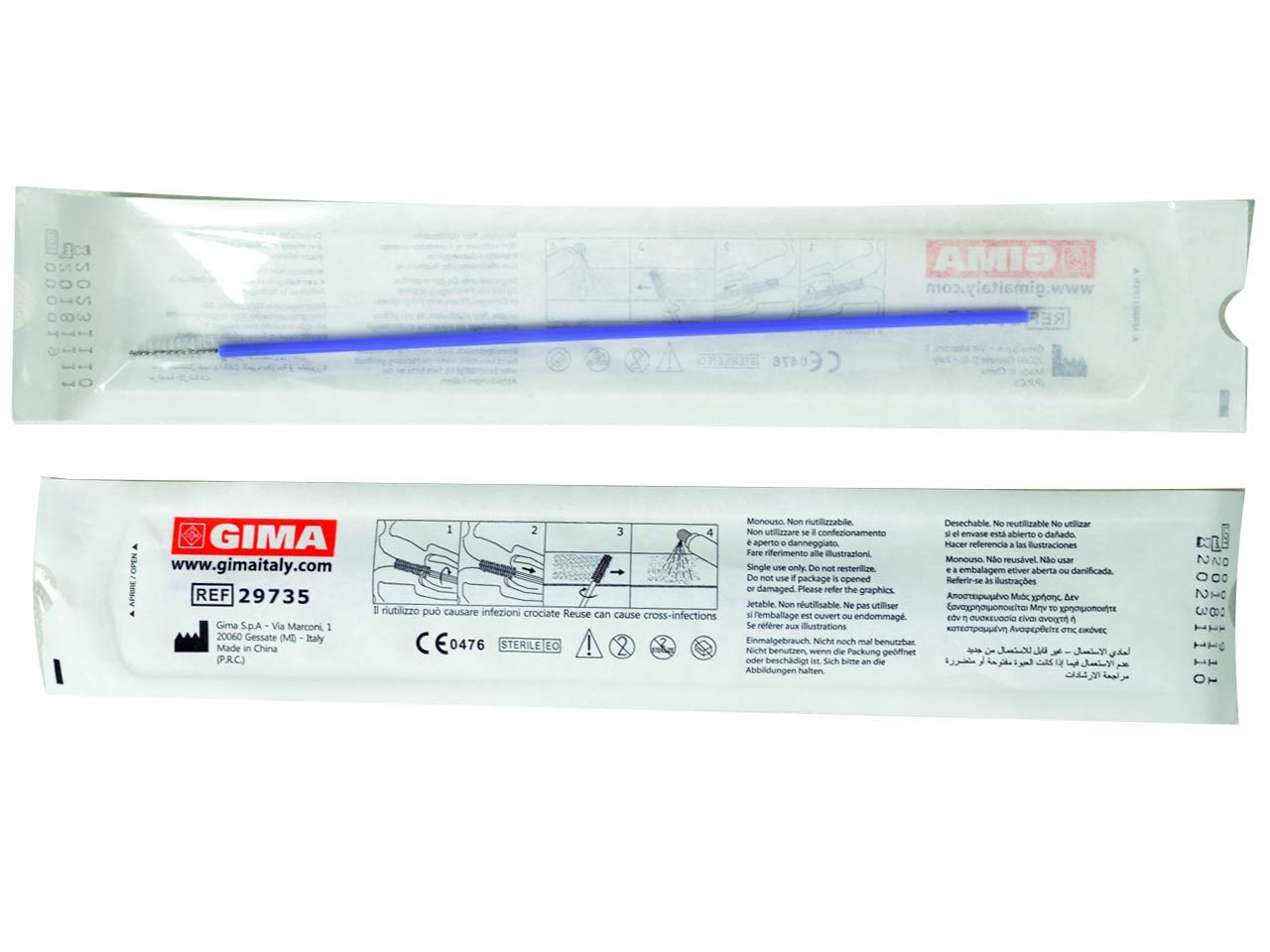 gima-29735-spazzola-b-sterile-20-cm-confezione-da-100-pezzi image 2