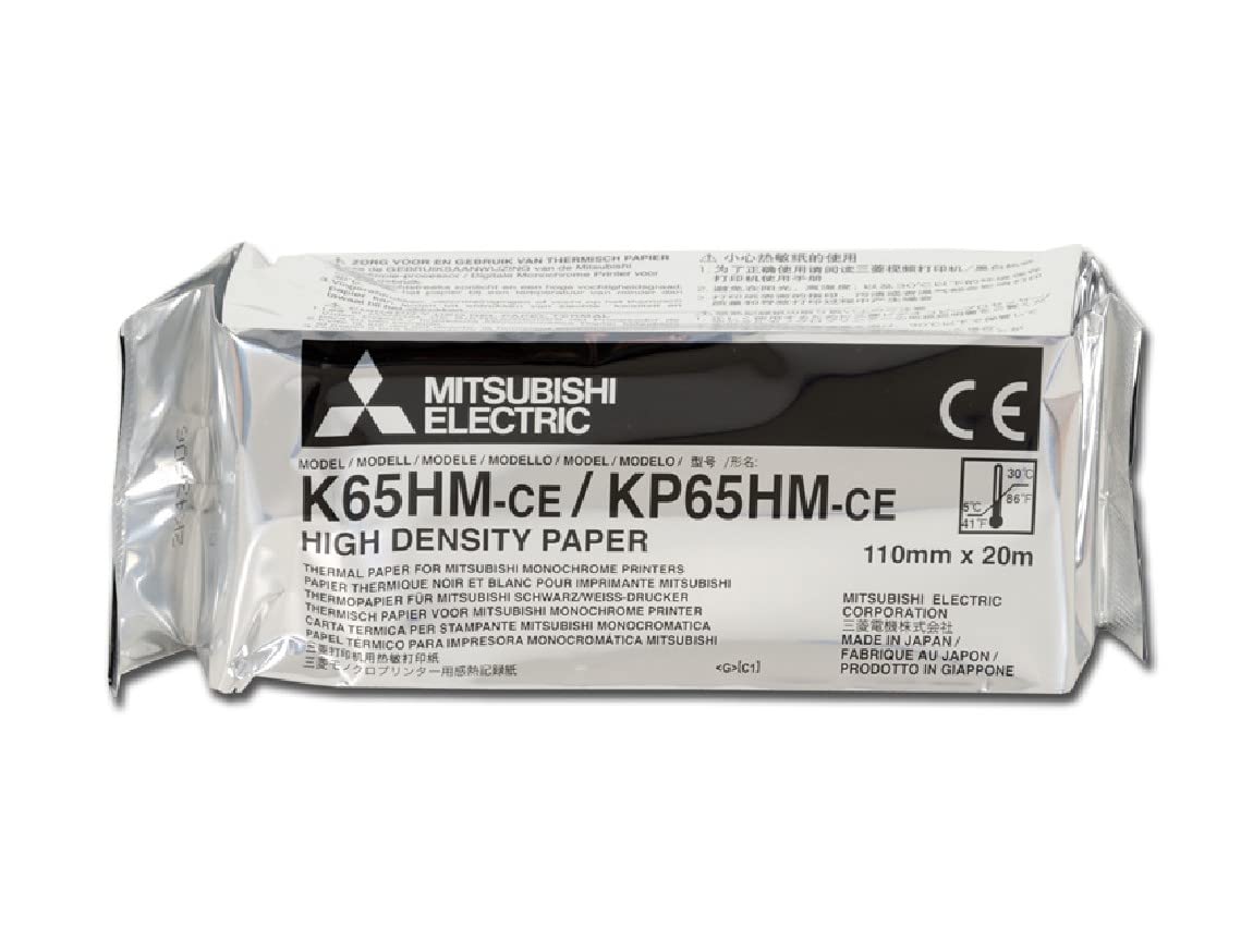 mitsubishi-k65hm-ce-carta-termica-per-ecografo-originale-alta-densit-bianco-nero image 1