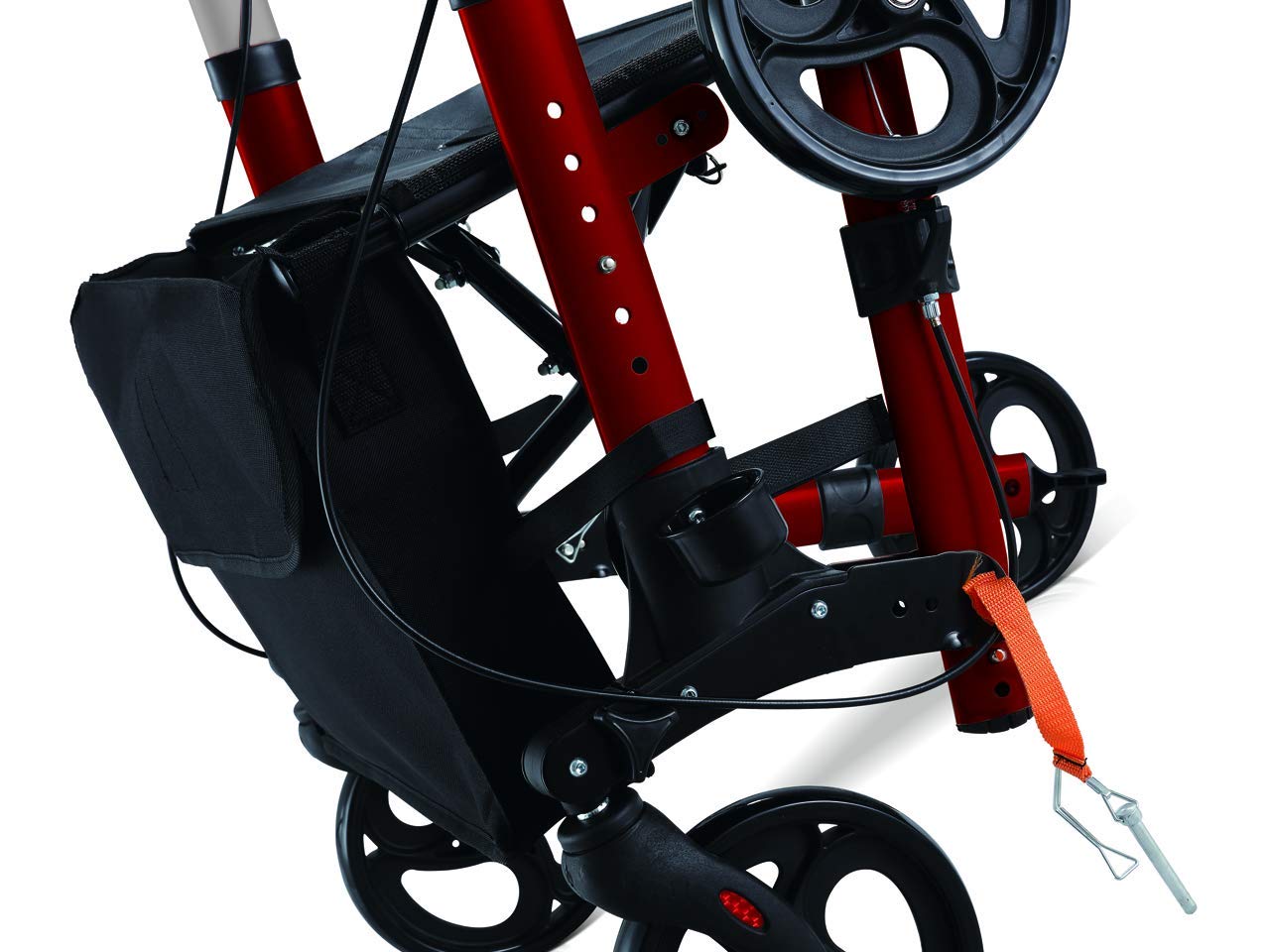 gima-deambulatore-compact-pieghevole-in-alluminio-con-sedile-schienale-portabast image 2