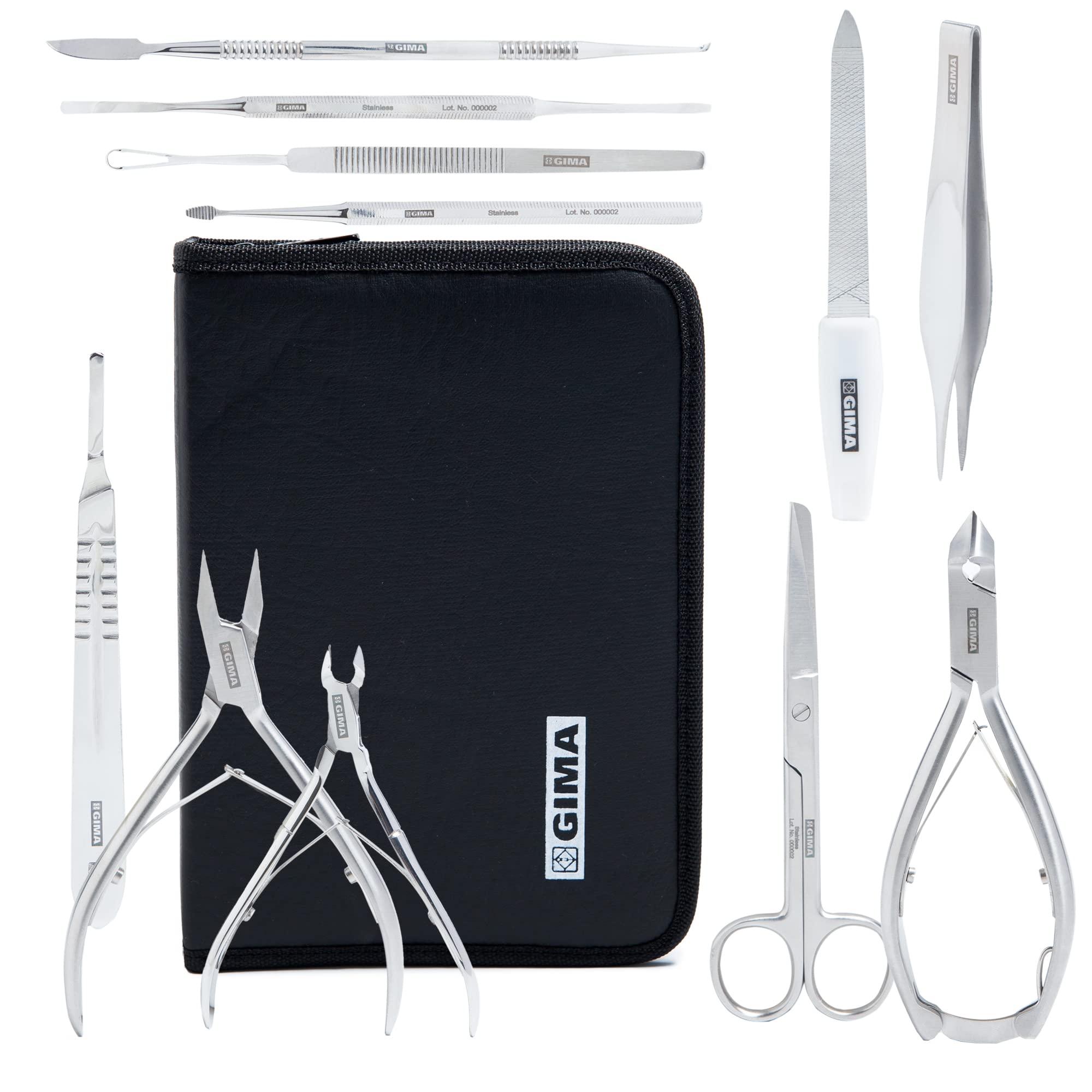 gima-39810-kit-podologia-professionale-11-strumenti-in-acciaio-inox-con-custodia image 2