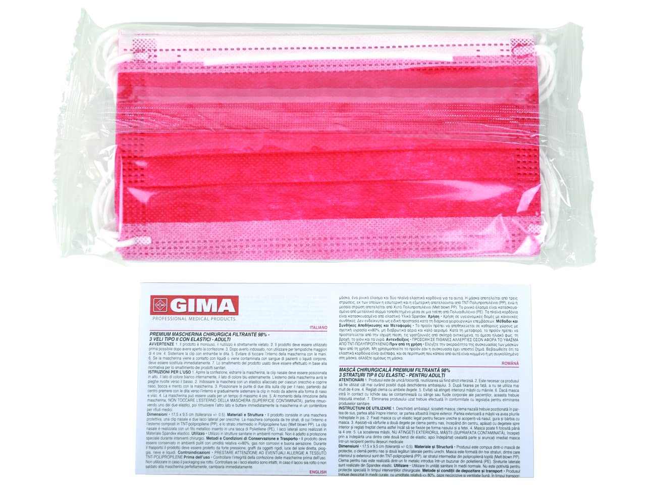 gima-cepm-premium-98-mascherina-chirurgica-tipo-ii-3-veli-rossa-50-pezzi image 4