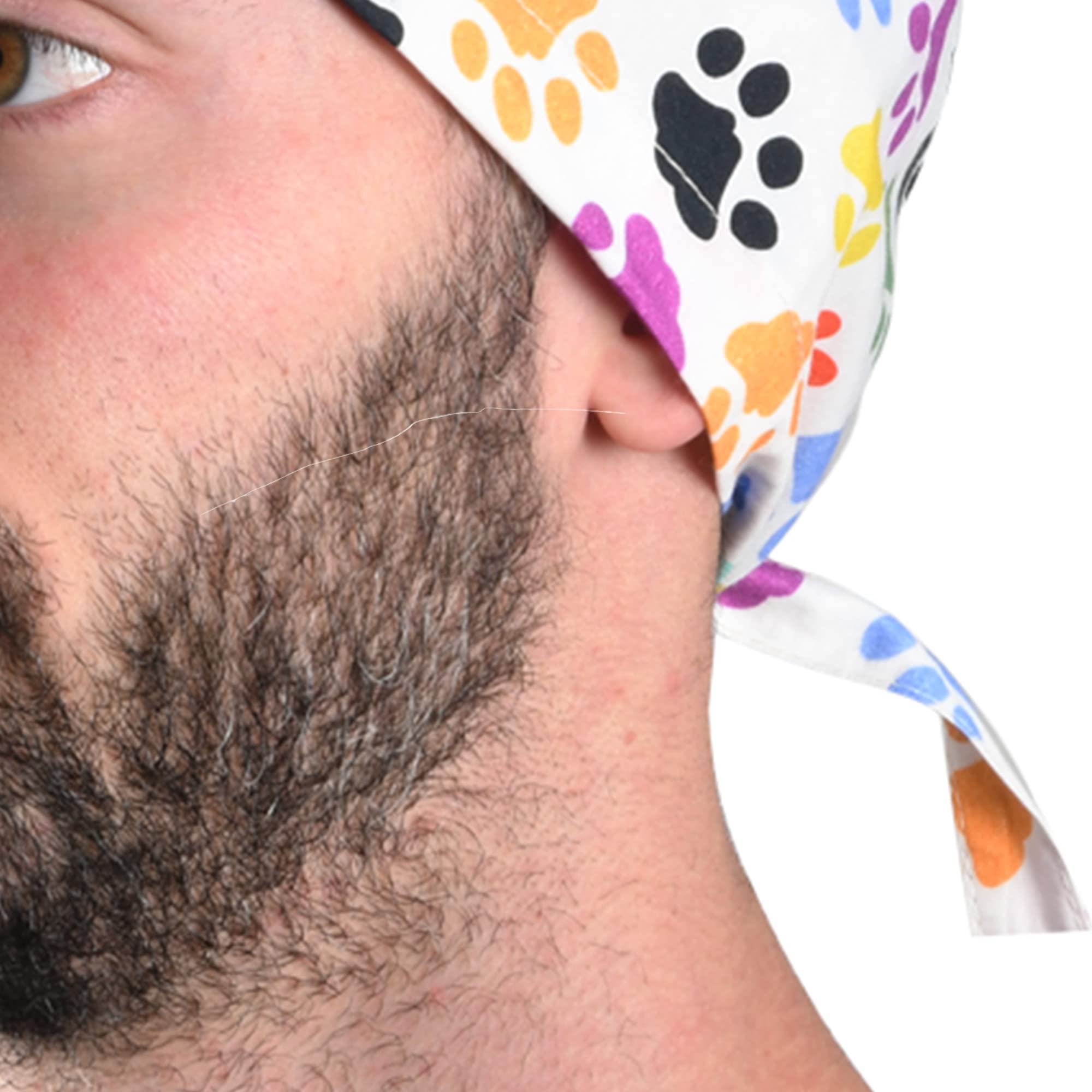 gima-cappellino-fantasia-impronte-cuffia-chirurgica-in-cotone-popeline-taglia-m image 4